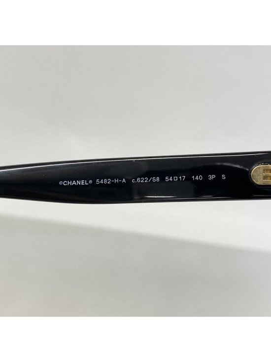Chanel Sunglasses Acetate Black Champagne Gold Eyewear main image 7